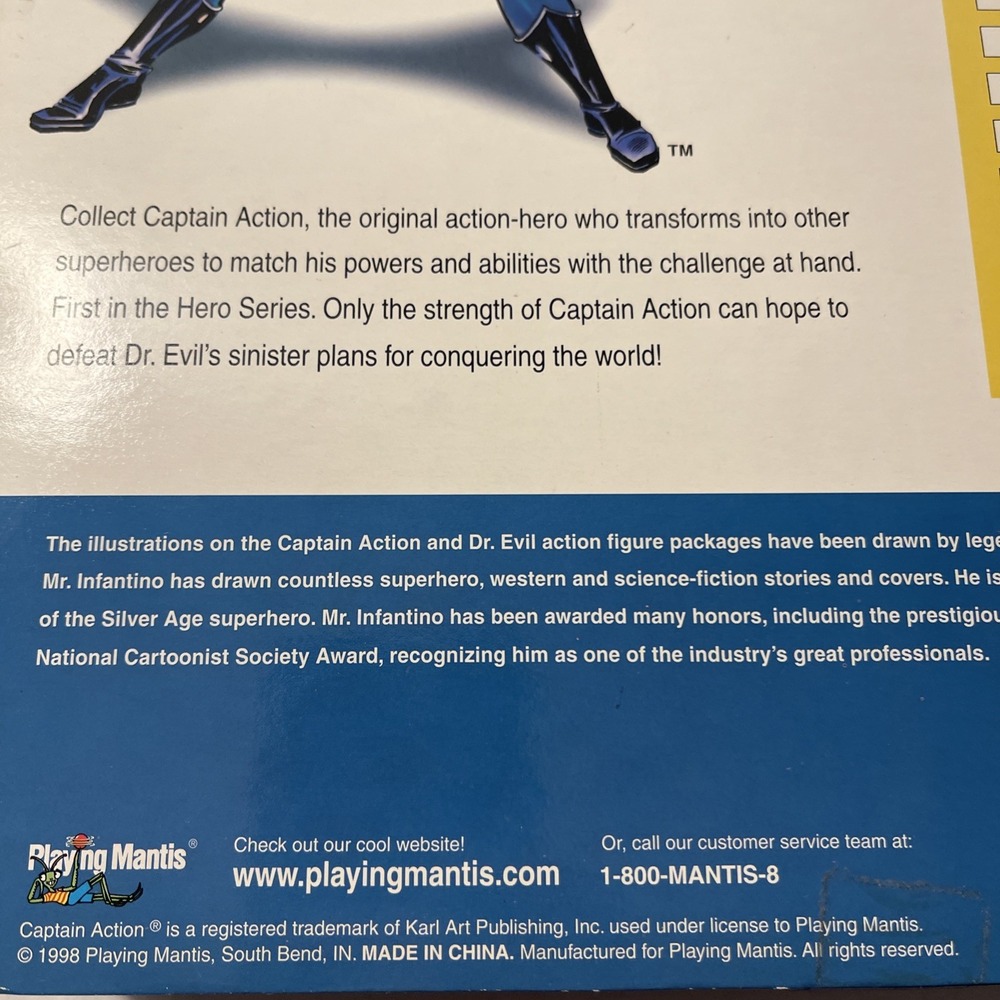 DR. EVIL Captain Action Arch Enemy Playing Mantis Villain Series New 1998 - Picture 8 of 16